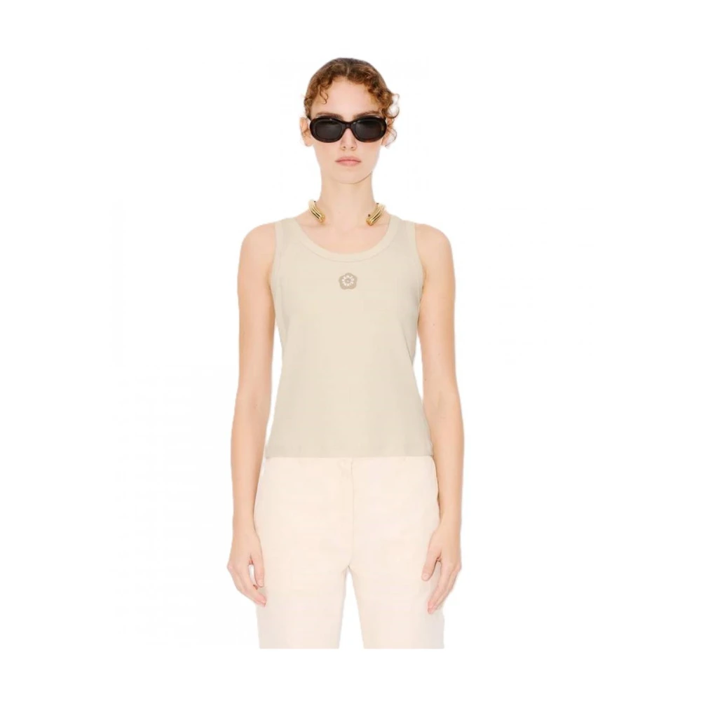 Kenzo Katoenen T-shirt Beige Dames