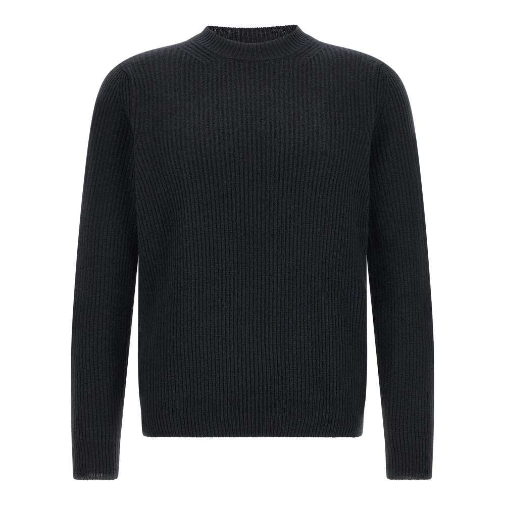Zanone Round-Neck Knitwear, Male, 3XL, Knitwear Blue