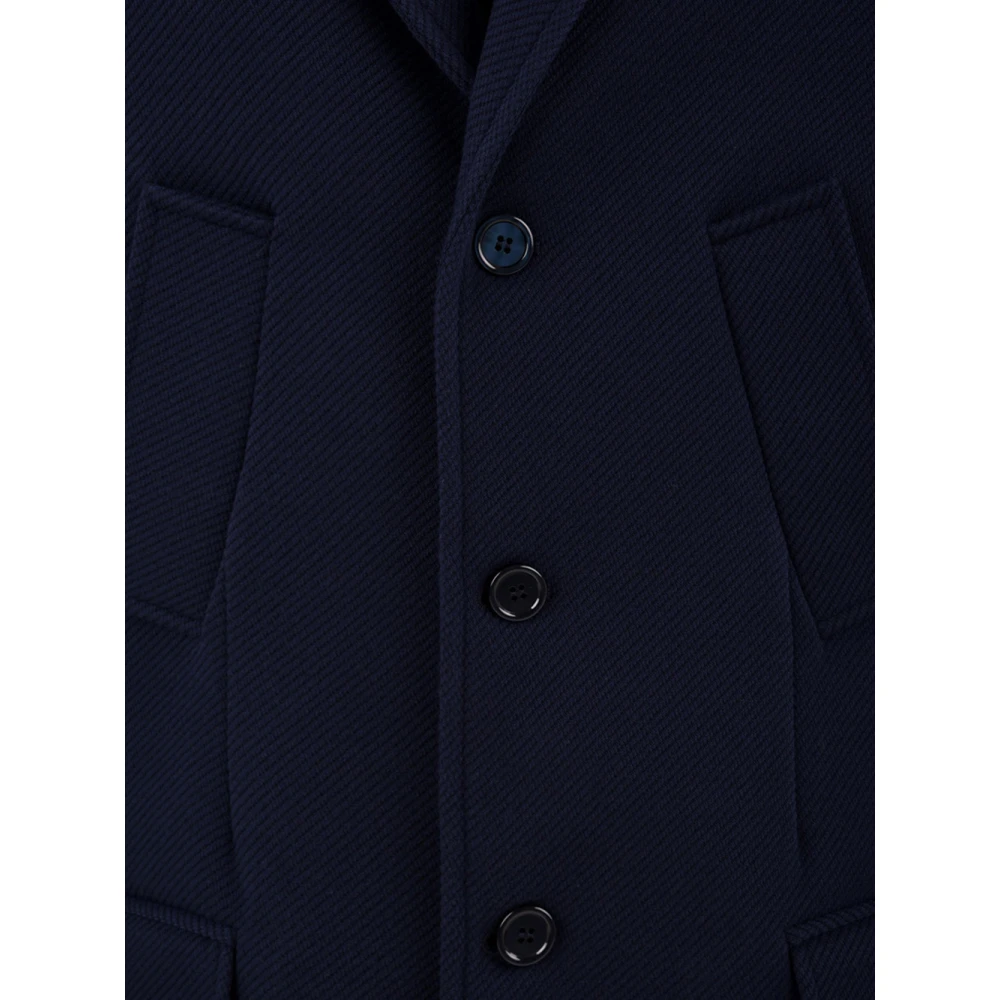 Daniele Alessandrini Blauwe Jas voor Heren Blue Heren