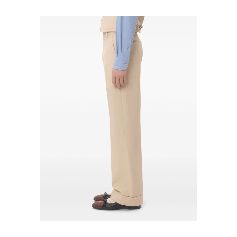 Valentino Garavani Formele Broek Beige Heren
