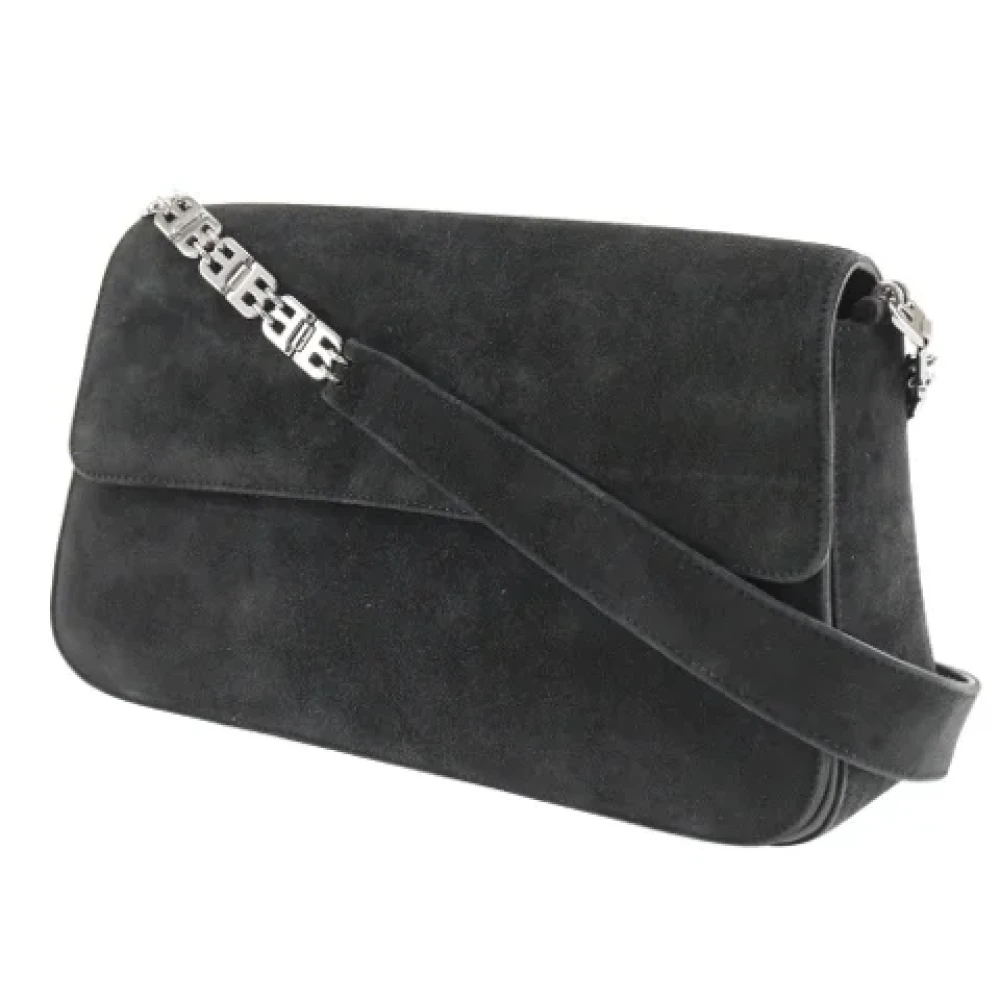 Bally Pre-owned Suede shoulder-bags Black Dames