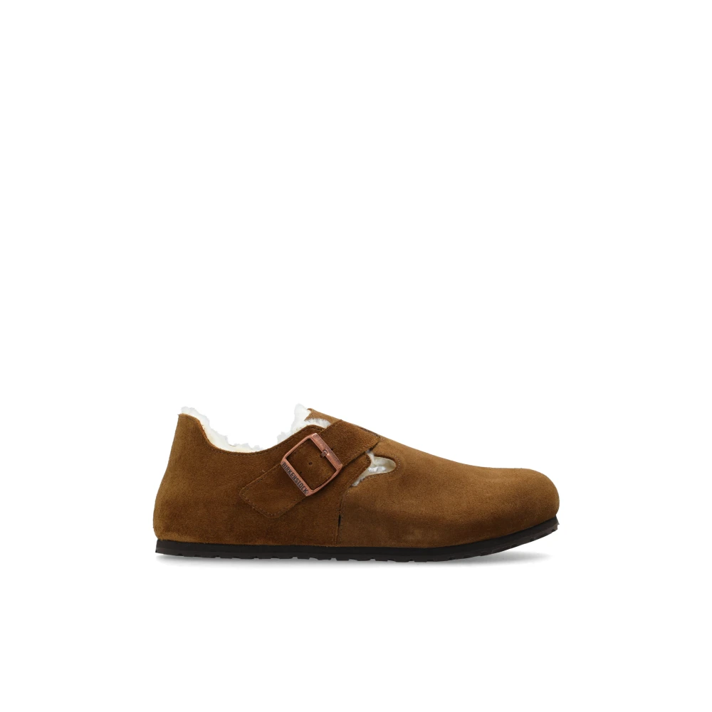 Birkenstock Suede Shoes London Brown, Herr