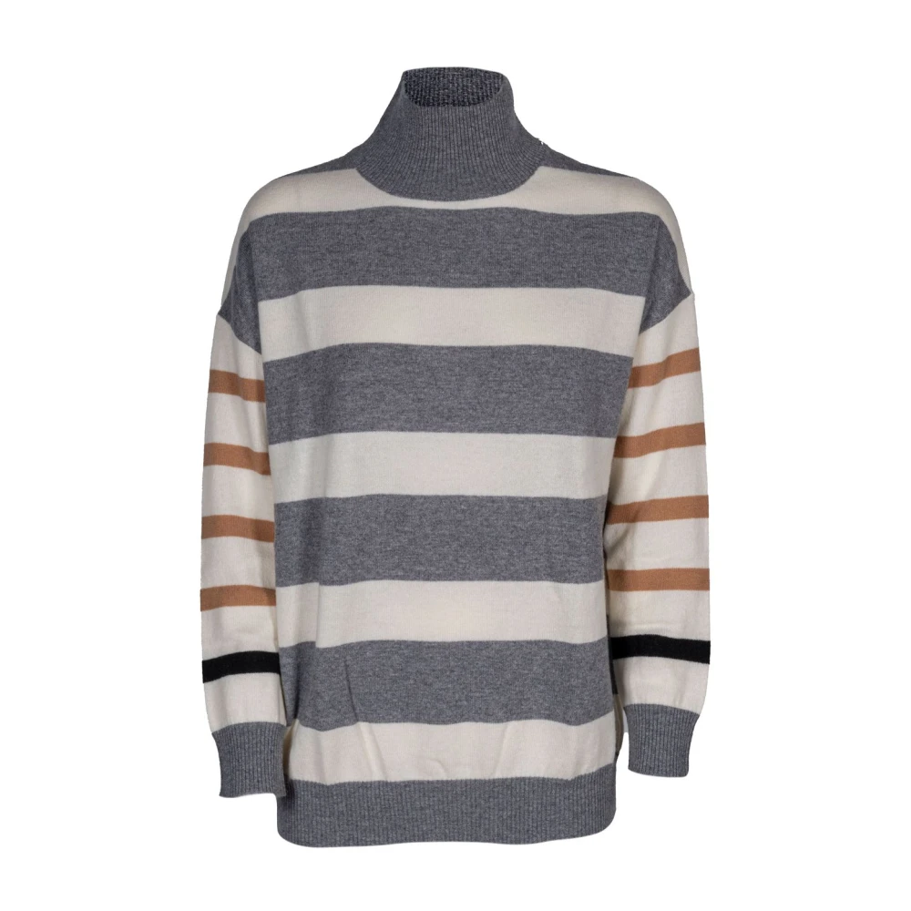 Kangra Luxe wol kasjmier trui Gray Dames