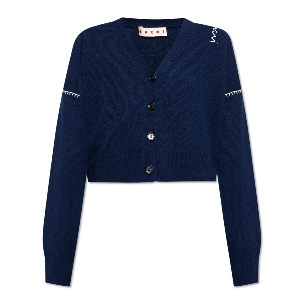 Marni Korte Vest Blue Dames