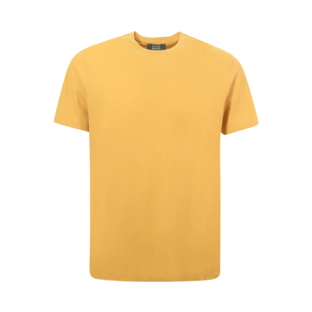 Zanone - Tops > T-Shirts - Yellow - Zanone - Modalova