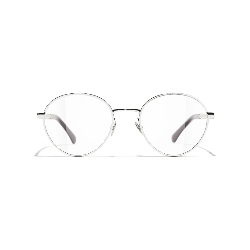 Chanel Corrigerende Bril met Imitatieparels Gray Dames