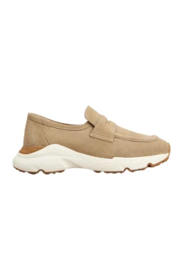 Mockasinsneakers i mocka