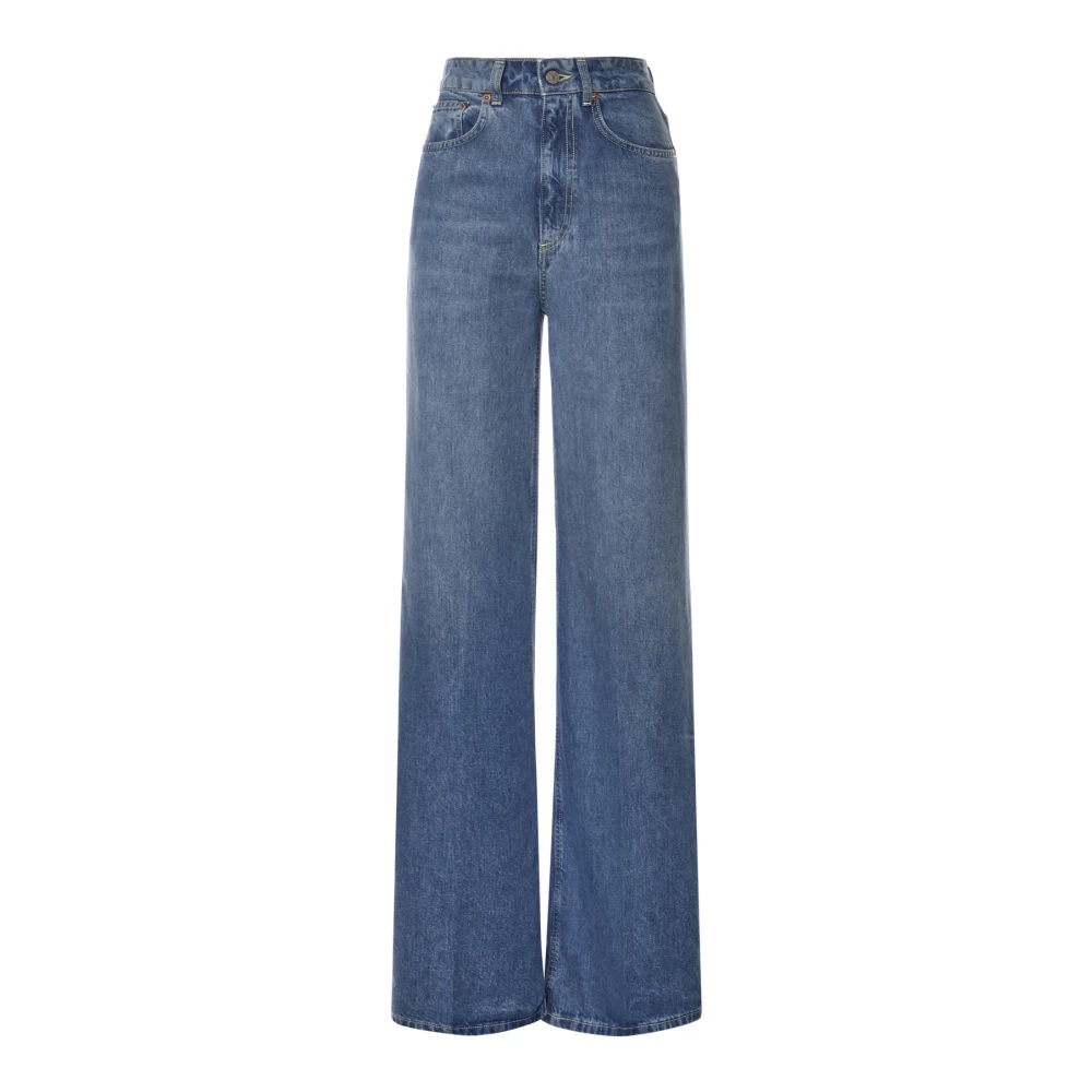 Dondup Women's Blue Wide Jeans, W27, Beatrix Wide Jeans