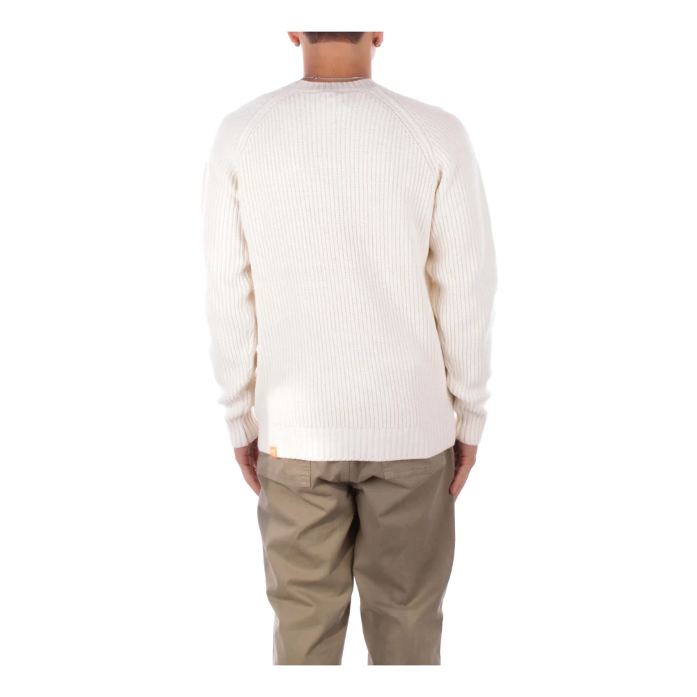 Suns Witte Logo Sweater Regular Fit White Heren