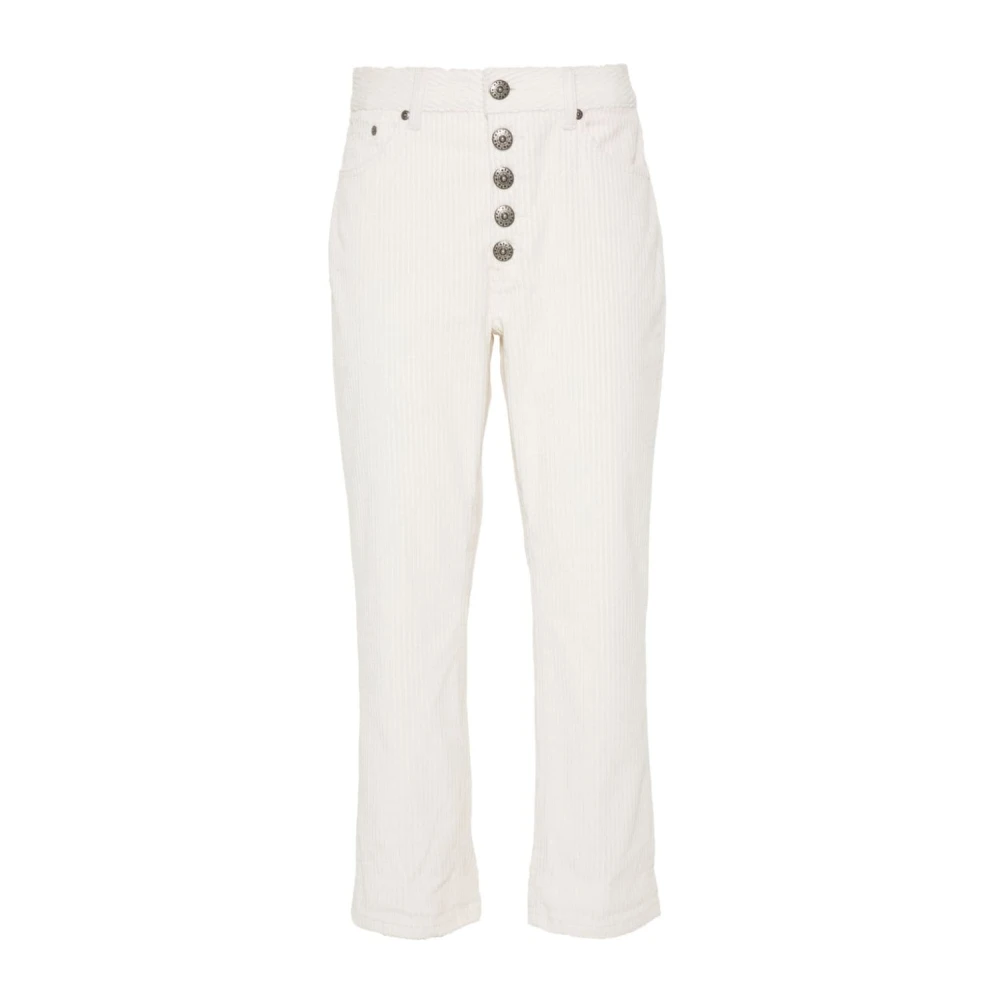 Dondup Ivoor Broek voor Vrouwen Beige Dames