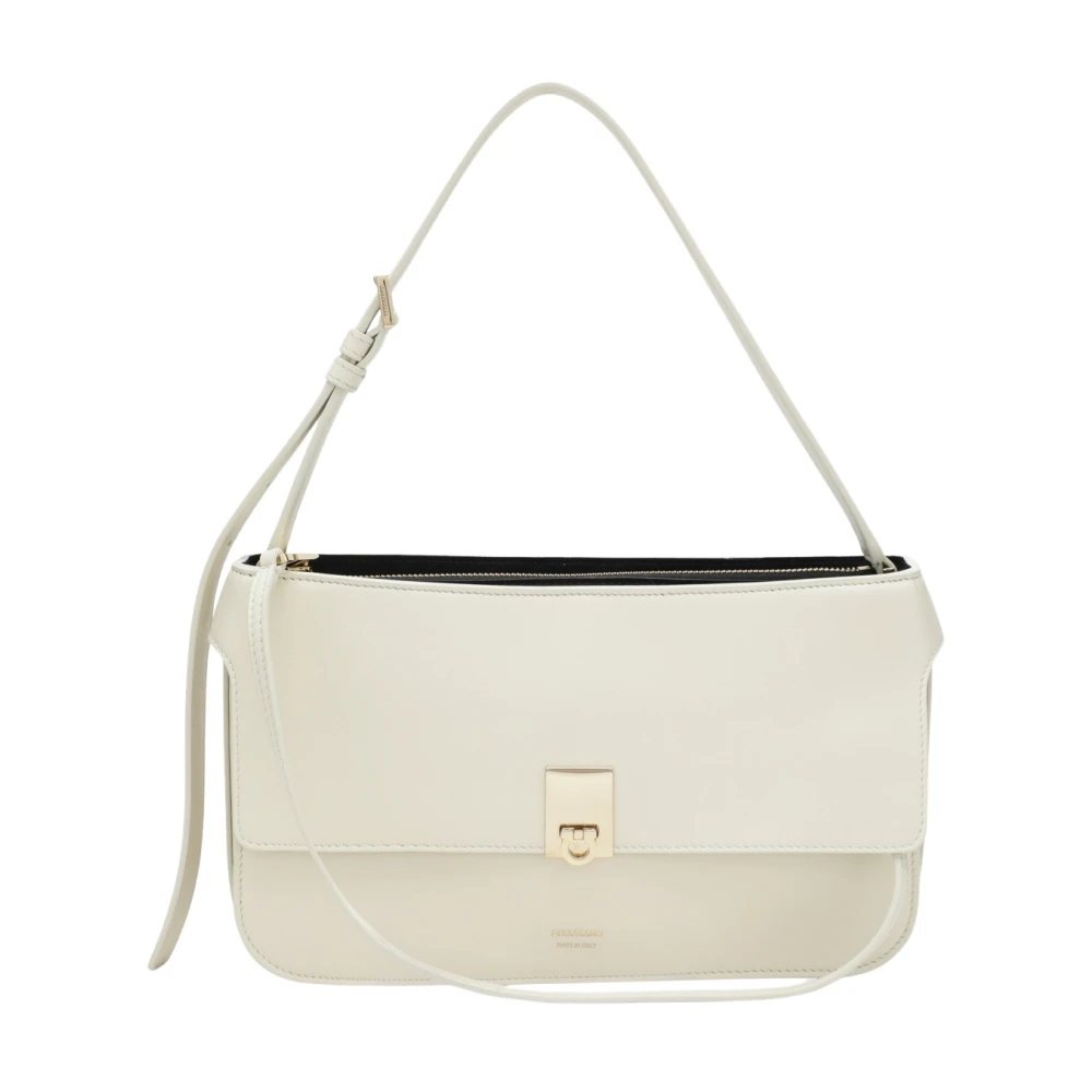 Ferragamo , Shoulder Bags, Female, Beige, One Size, Cara Xs Shoulder Bag