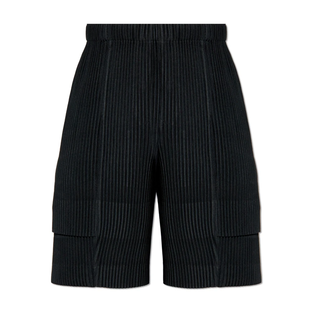 Issey Miyake Geplooide shorts van Homme Plisse Black Heren