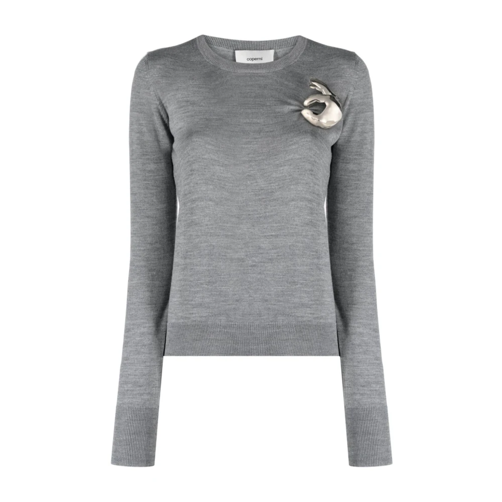 Coperni Grijze Sweaters met Emoji Design Gray Dames