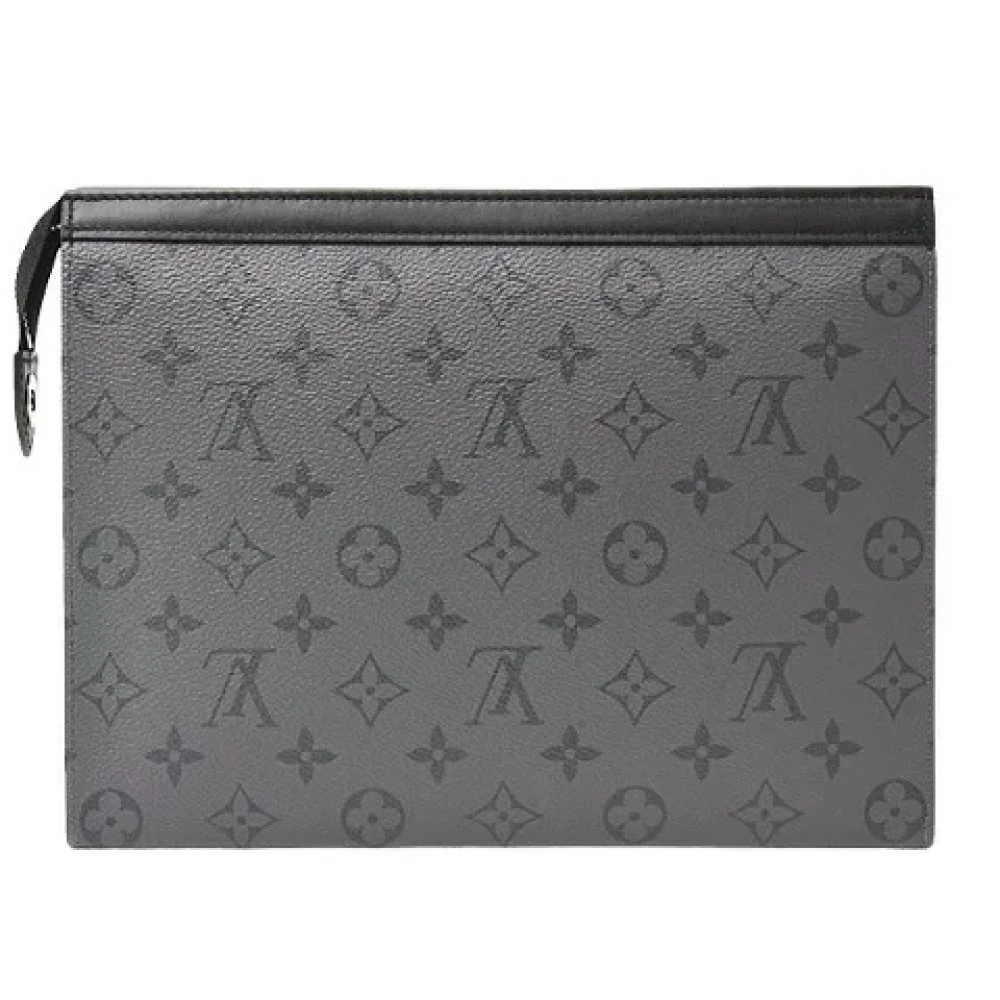 Louis Vuitton Vintage Pre-owned Canvas clutches Black Heren