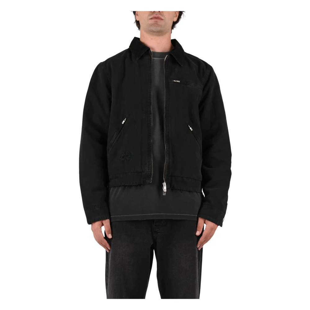 Represent Men's Work Cotton Harrington Jacket - Black - L - Image 5