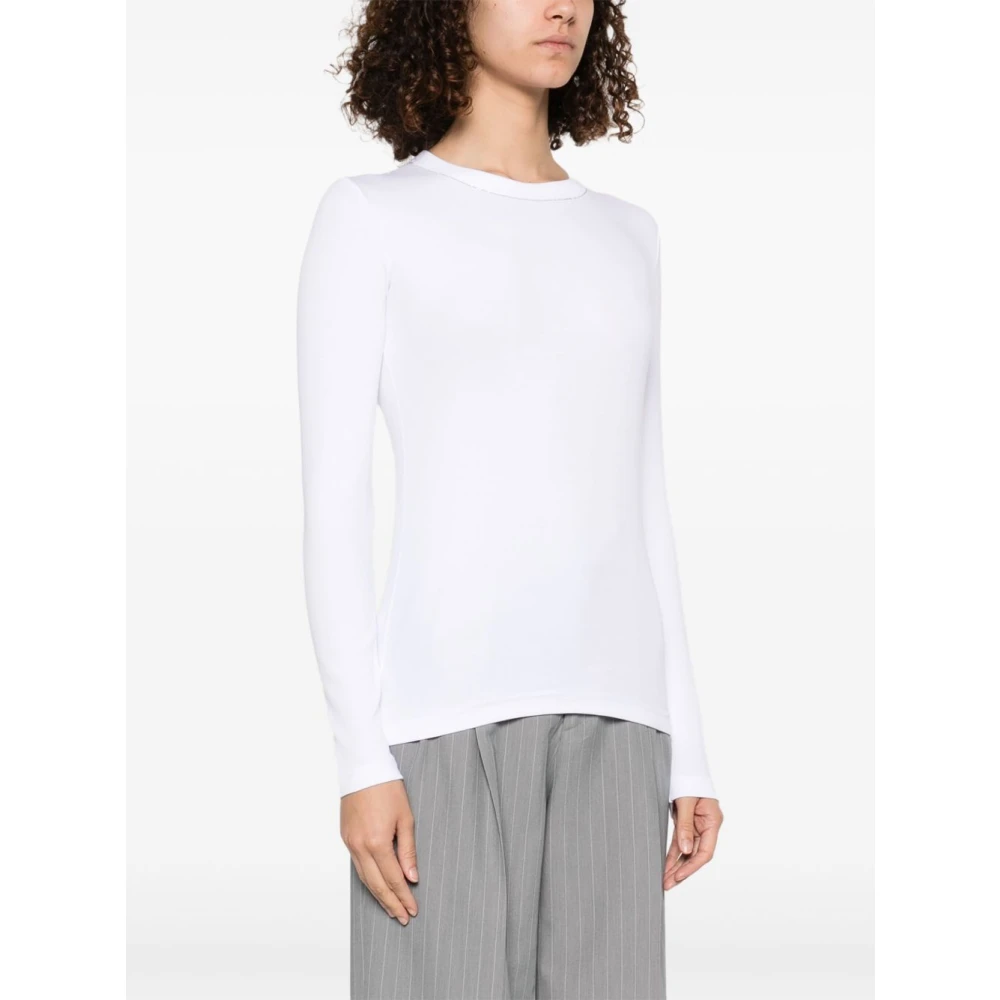 Fabiana Filippi Witte Crew Neck Sweater White Dames