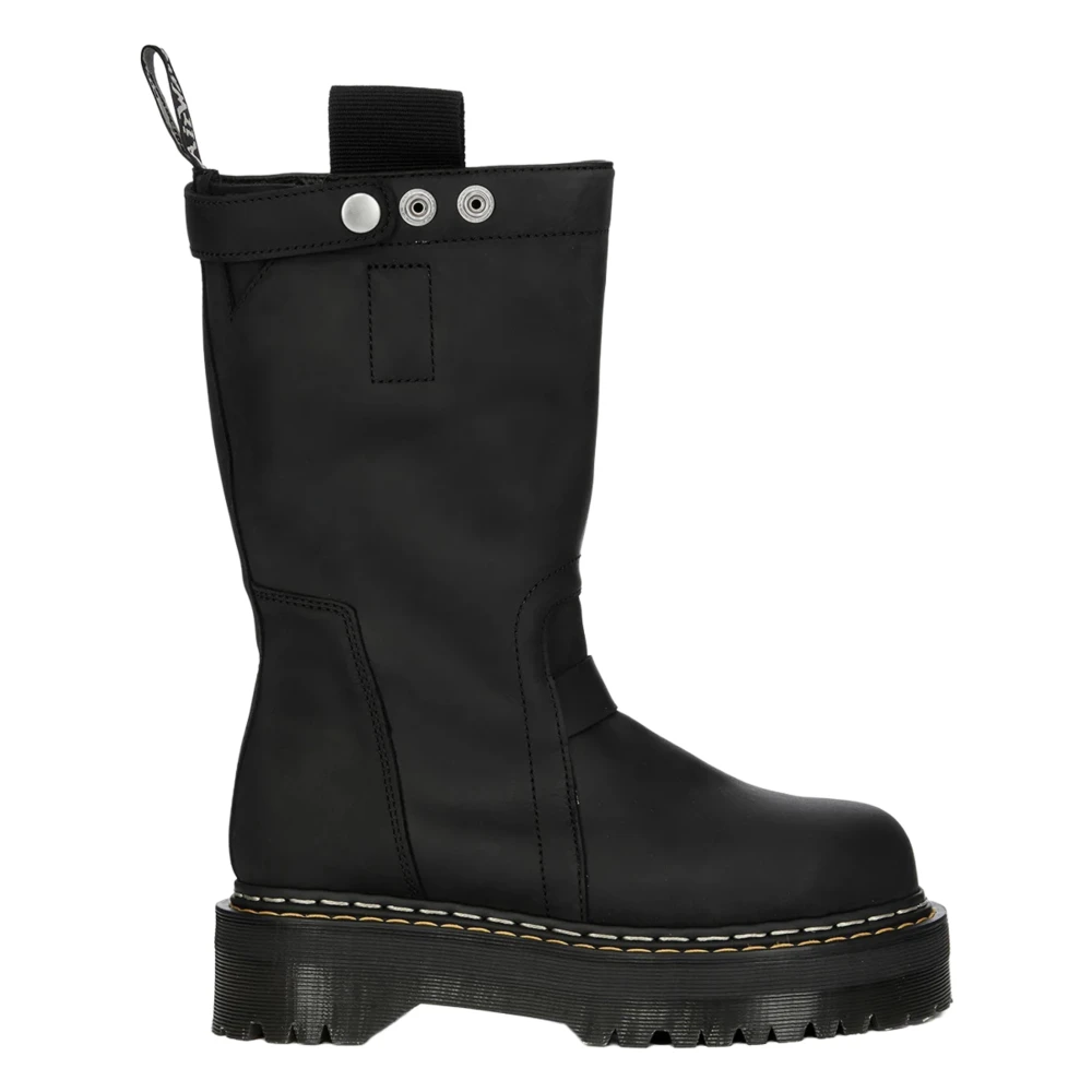 Rick Owens X Dr. Martens Donna Nero Quad Sole Pull On Boots - Woman Boots Uk - 04 - Immagine 4