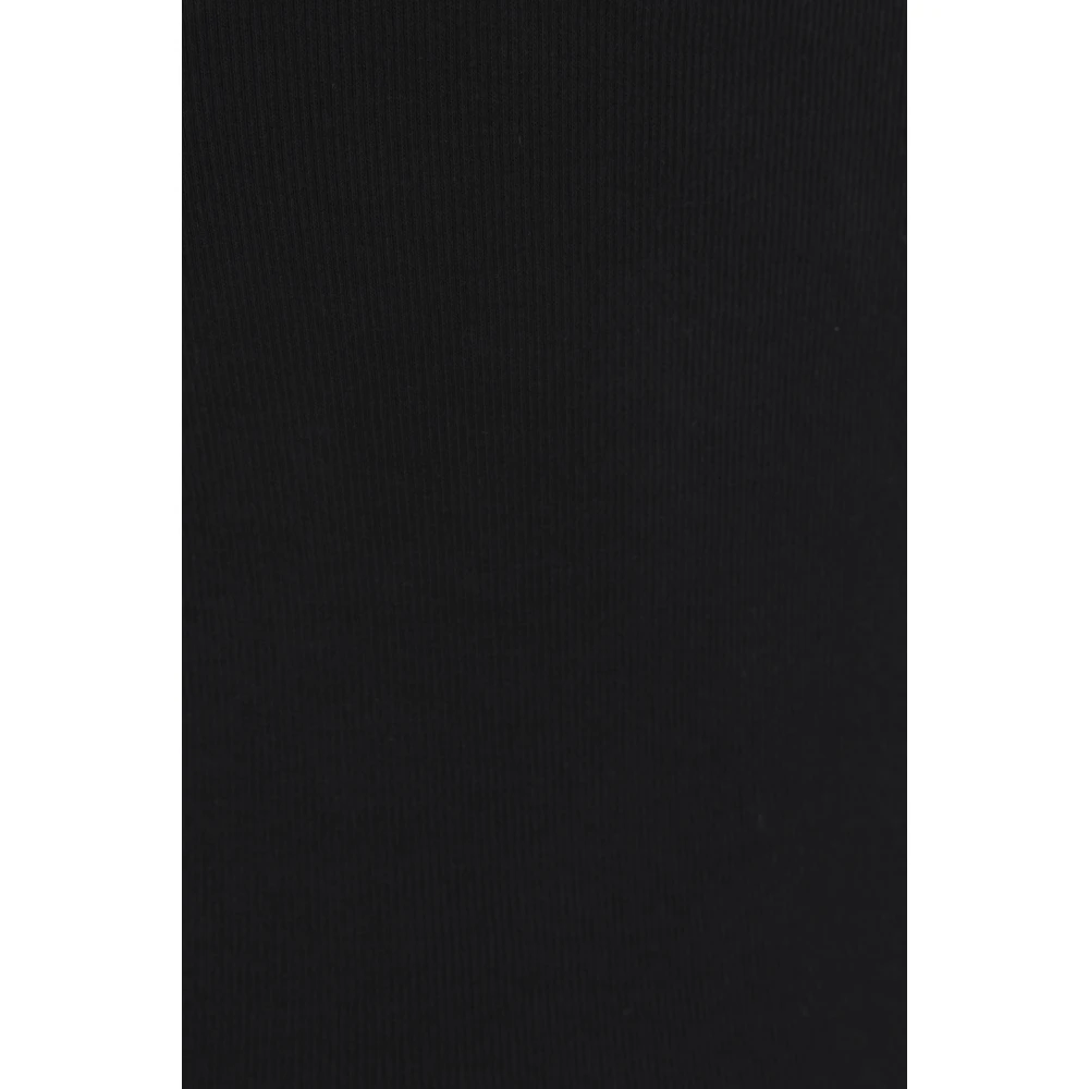 BRUNELLO CUCINELLI Zwarte Geribbelde Mouwloze Katoenen Top Black Dames