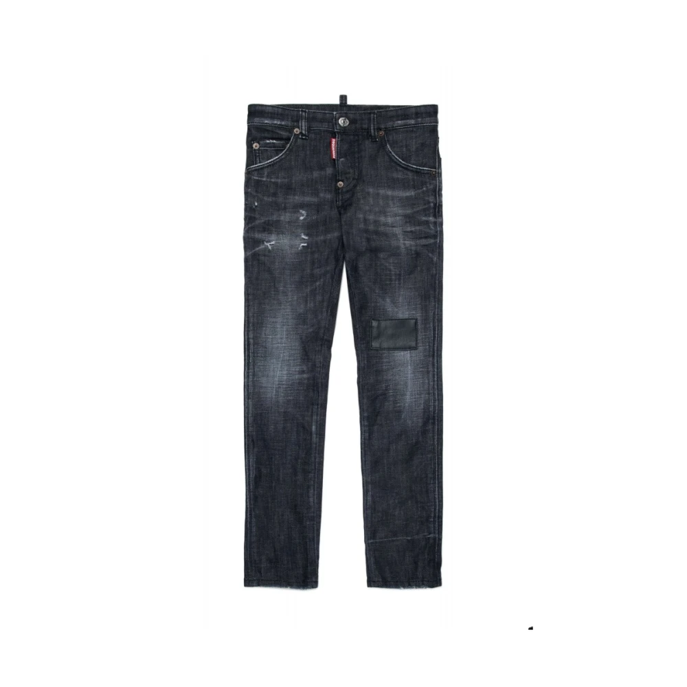 Dsquared2 Svarta Skinny Jeans för Kvinnor och Flickor Black, Flicka