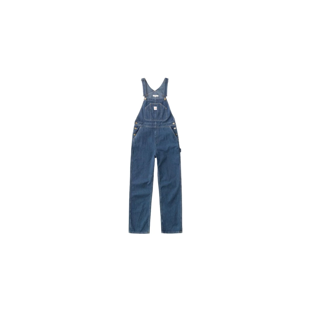 Nudie Jeans Organisk Bomull Dungarees Blue, Dam