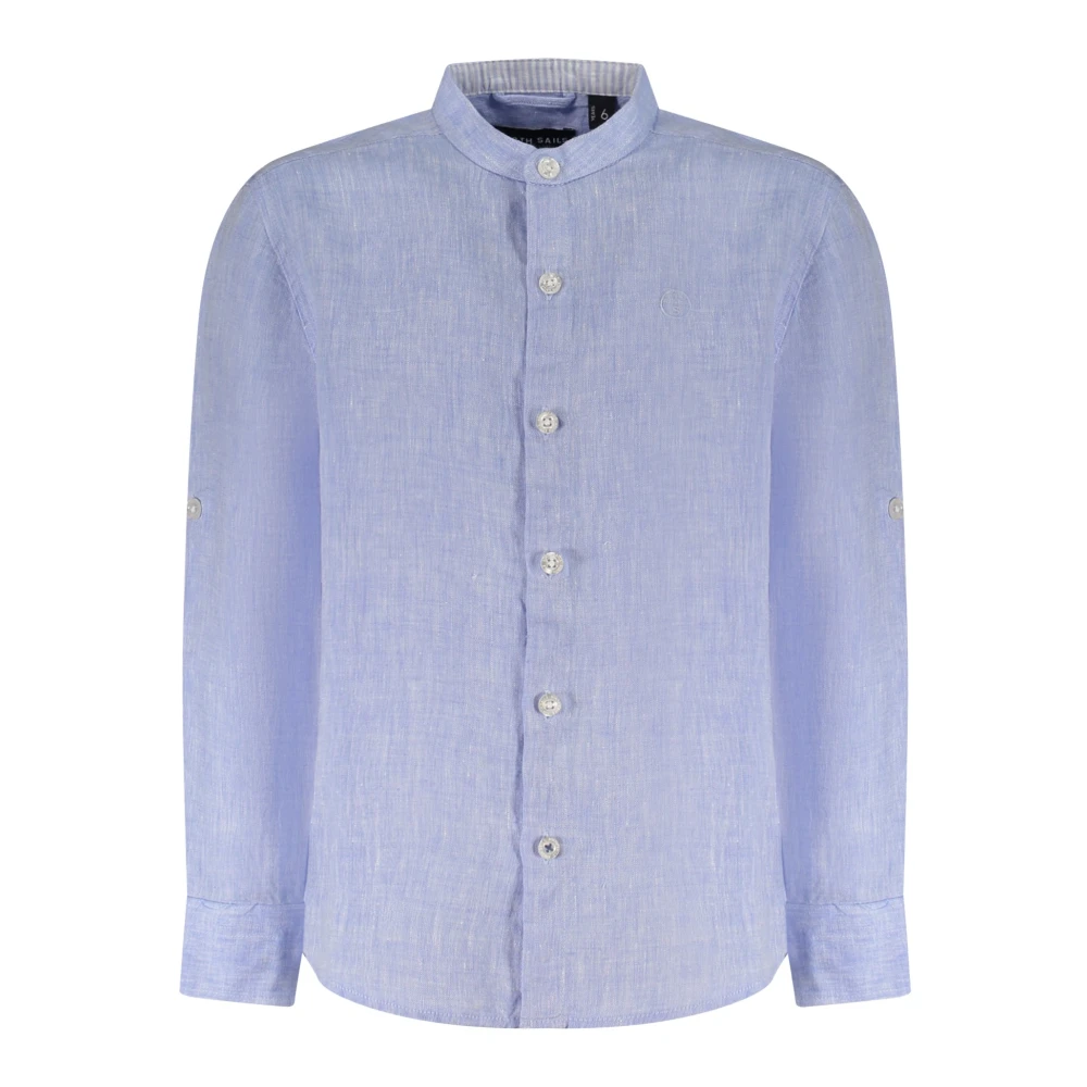 North Sails Unisex Kids Blue Kids Shirts, 6 Y, Mandarin Collar Shirt