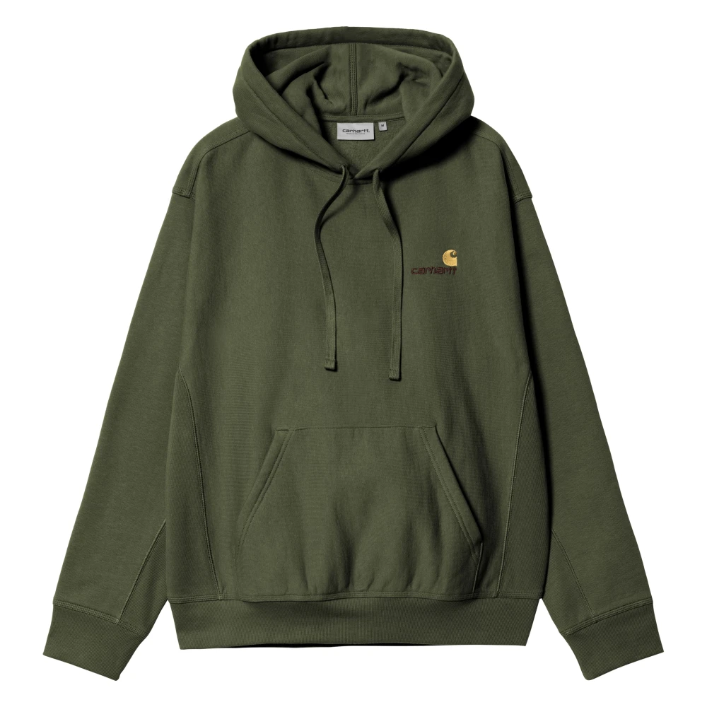 Carhartt WIP Hoodie met Frontlogo Green Heren