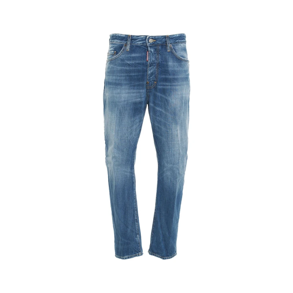 Dsquared2 Blauwe Jeans 'Bro' Stijlvolle Casual Kleding Blue Heren