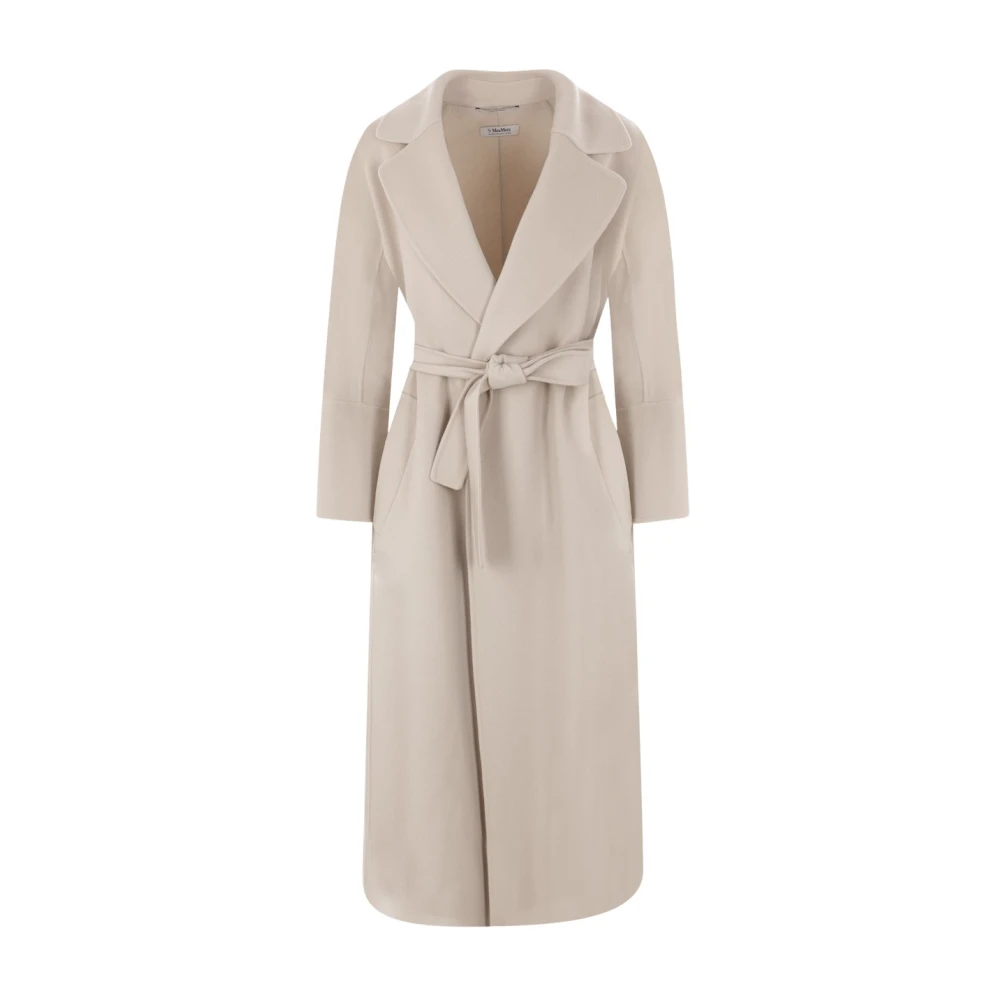 Max Mara Beige Wollen Omslagjas Beige Dames