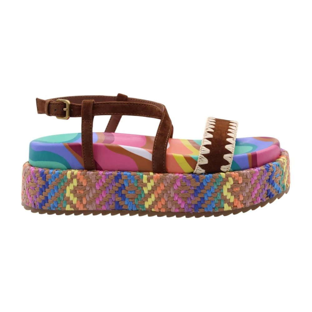 Kurt Geiger Women's Multicolor Flat Sandals, 5 Uk, Sway Flat Sandals