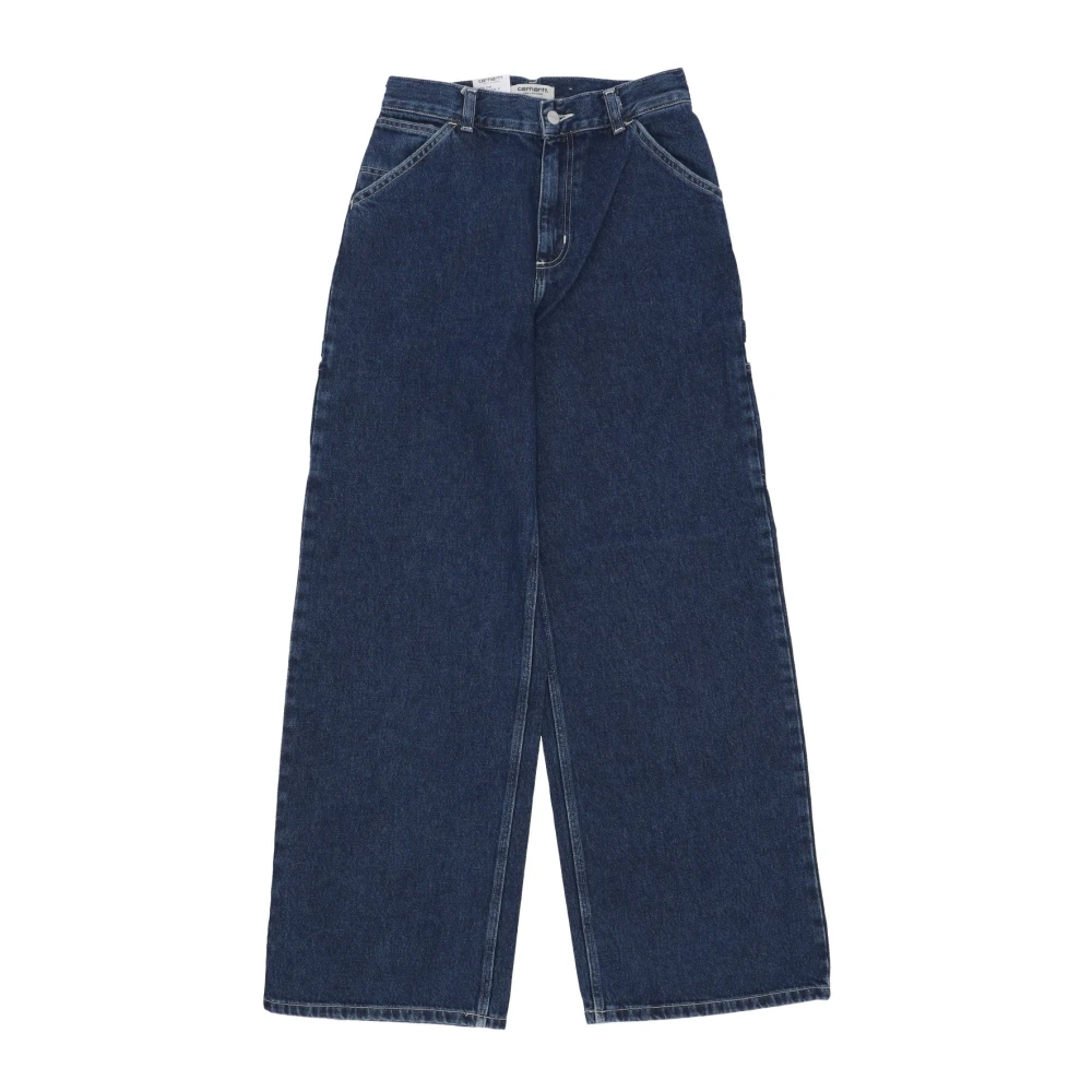 Carhartt WIP Blauwe Stone Washed Jeans voor Vrouwen Blue Dames