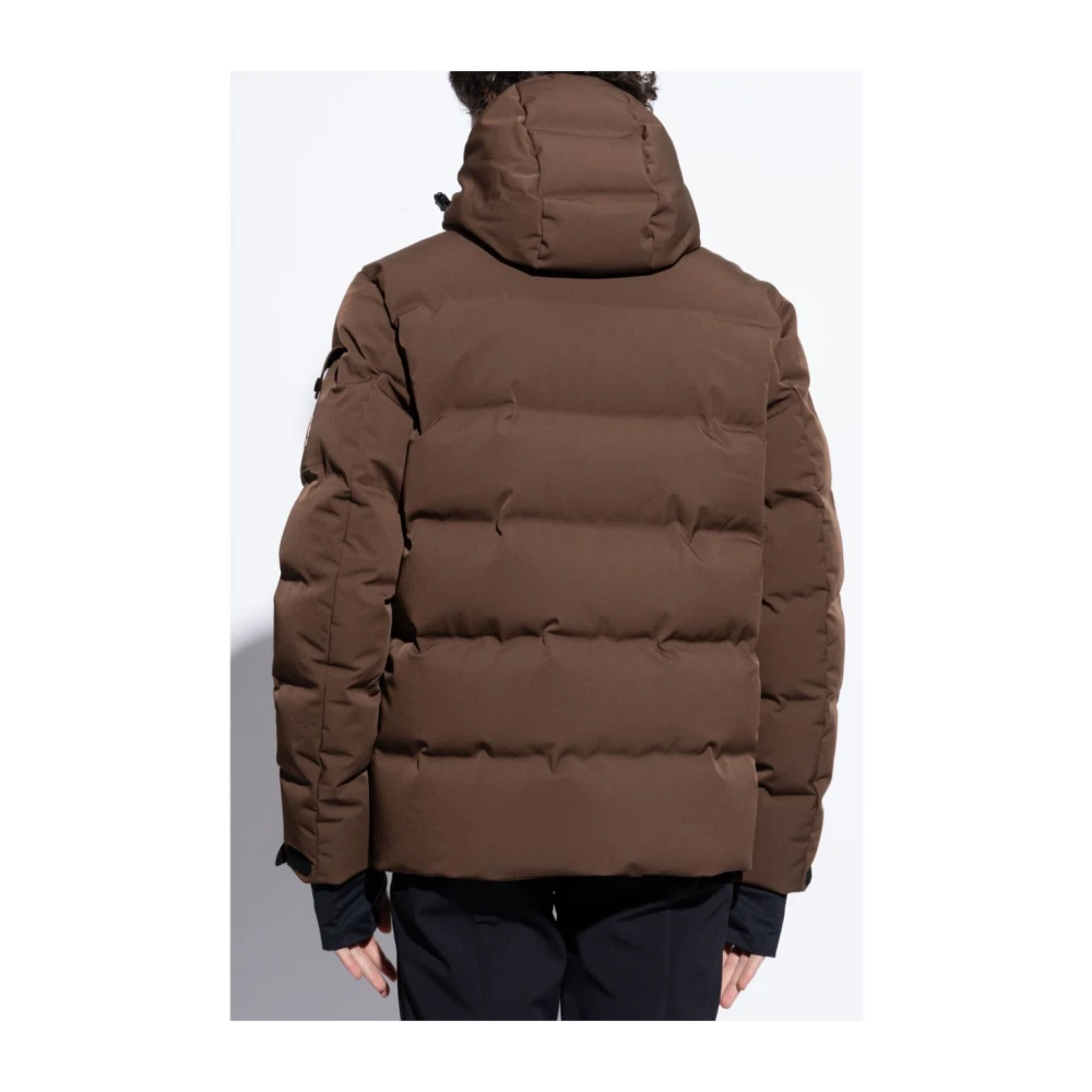 Moncler Bruine Grenoble Jassen met hoge kraag Brown Heren