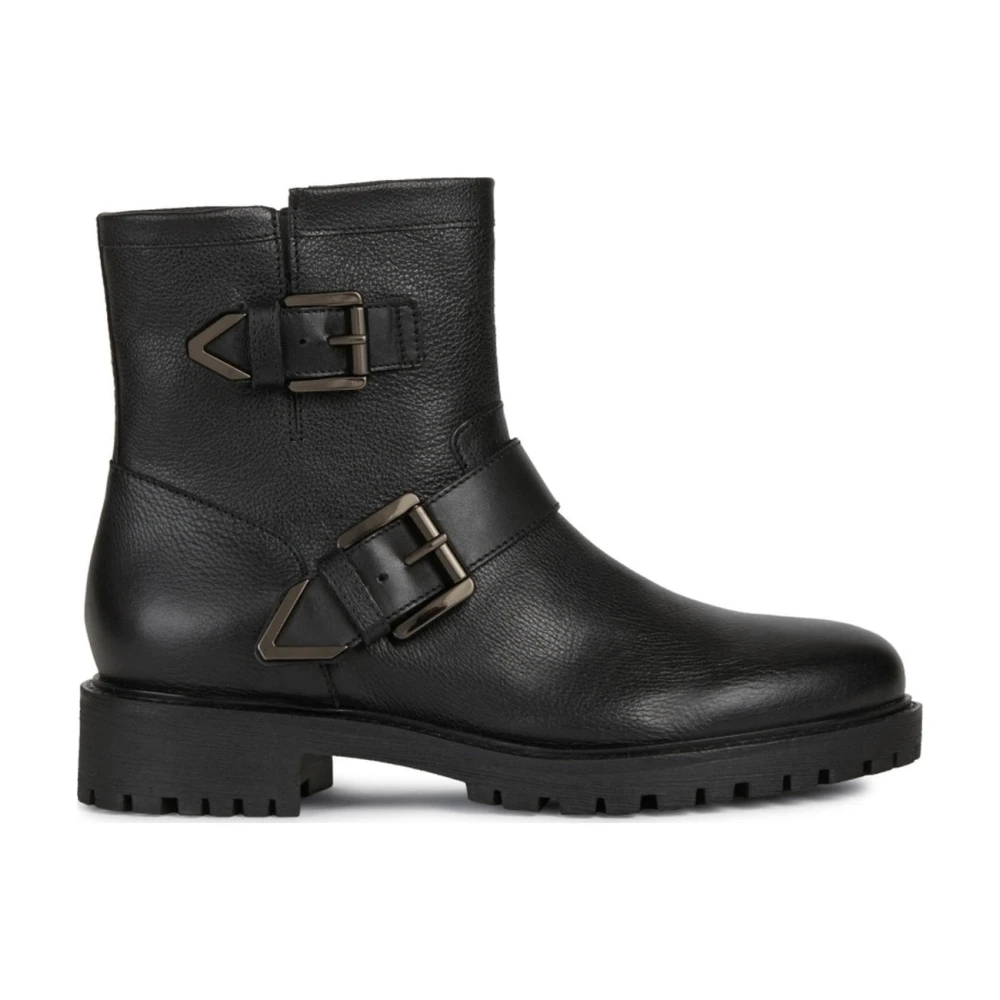 Geox Women's Black Ankle Boots, 3 Uk, Ankle Booties For