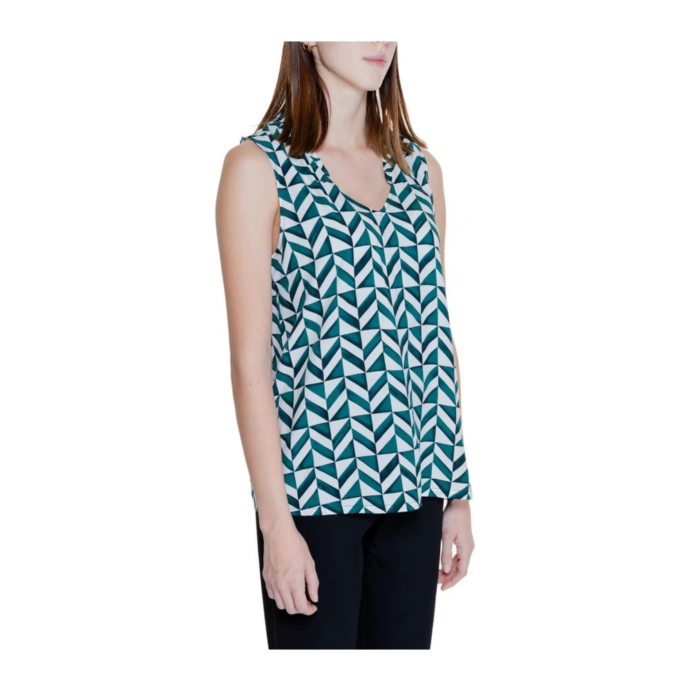 Street One Viscose Tank Top Collectie voor Vrouwen Green Dames