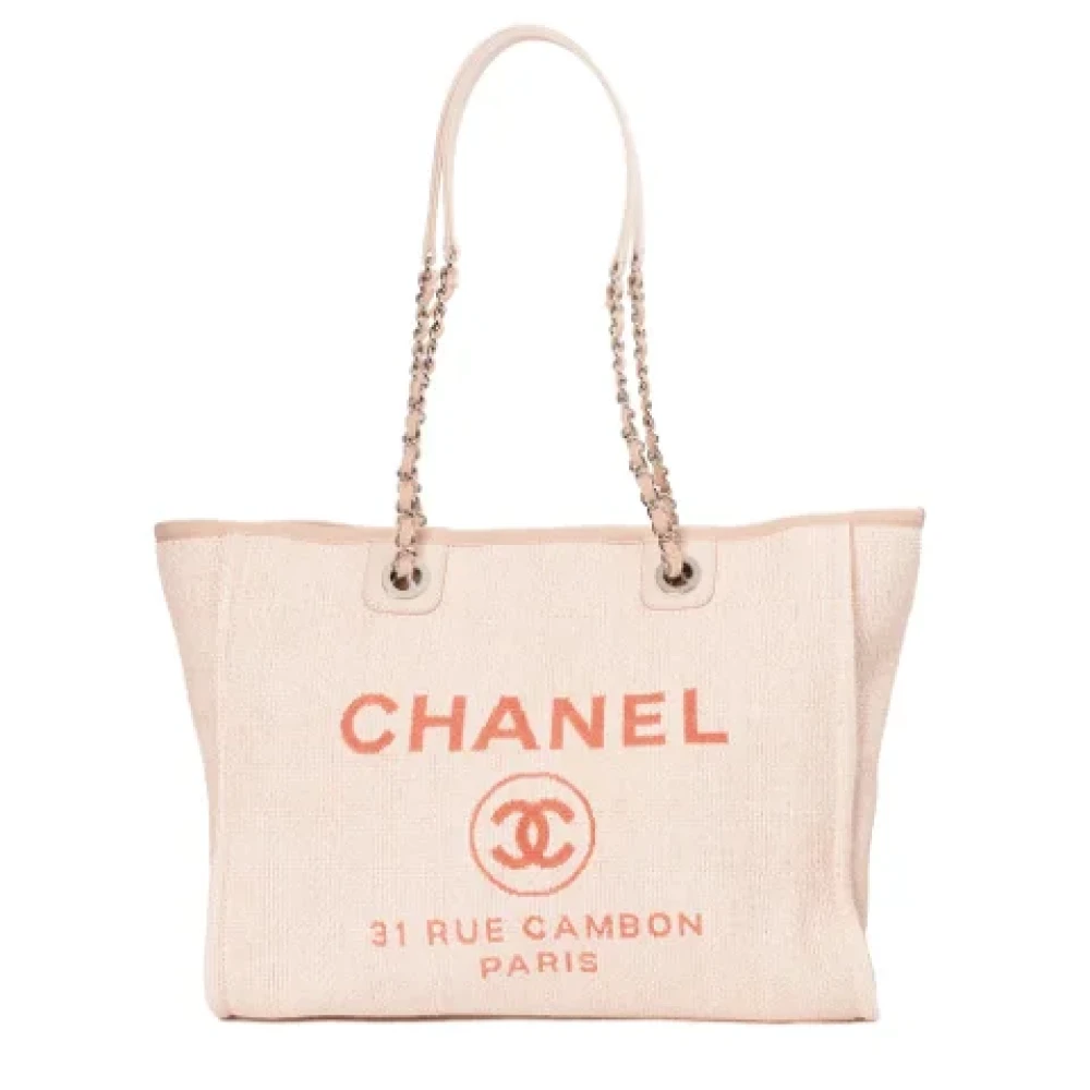 Chanel Vintage Pre-owned Canvas chanel-bags Pink Dames