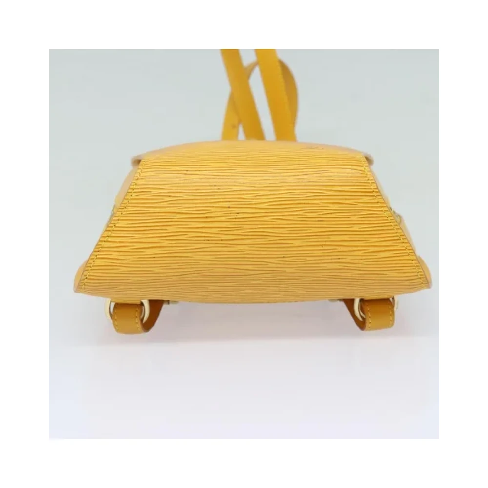 Louis Vuitton Vintage Pre-owned Fabric backpacks Yellow Dames