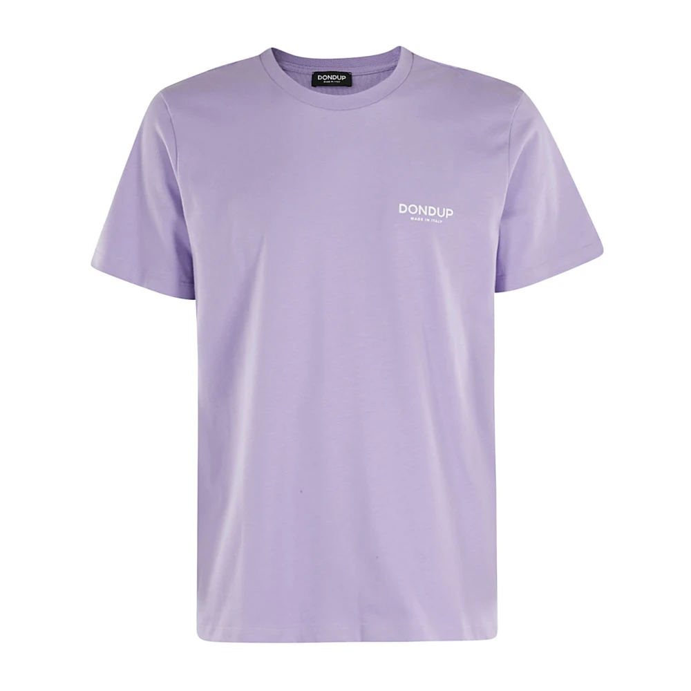 Dondup Casual Katoenen T-shirt Purple Heren