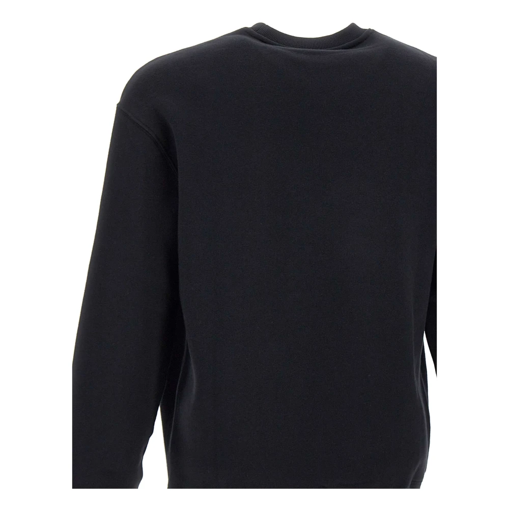 Maison Kitsuné Zwarte Katoenen Sweatshirt met Logo Black Heren