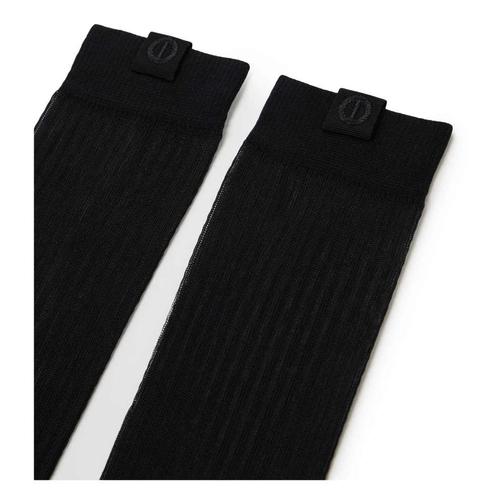 Iceberg Zwarte vlinderdas sok met geborduurd monogramlogo Black Dames