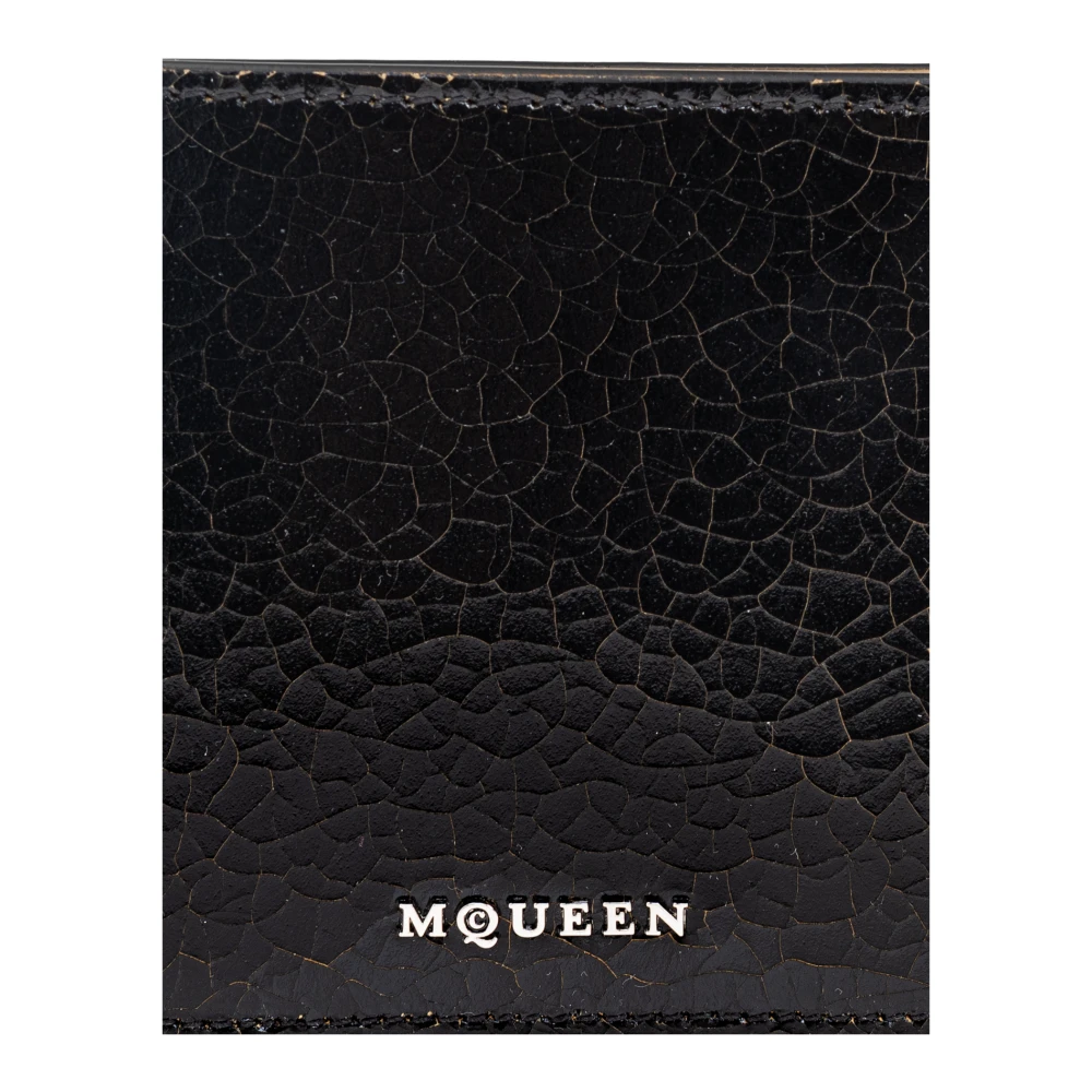 alexander mcqueen Leren portemonnee Black Heren