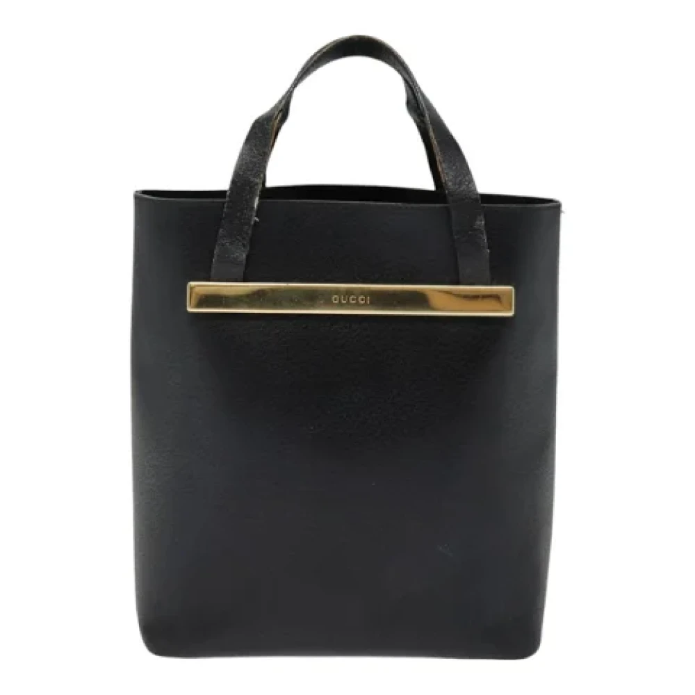 Gucci Vintage Pre-owned Leather handbags Black Dames