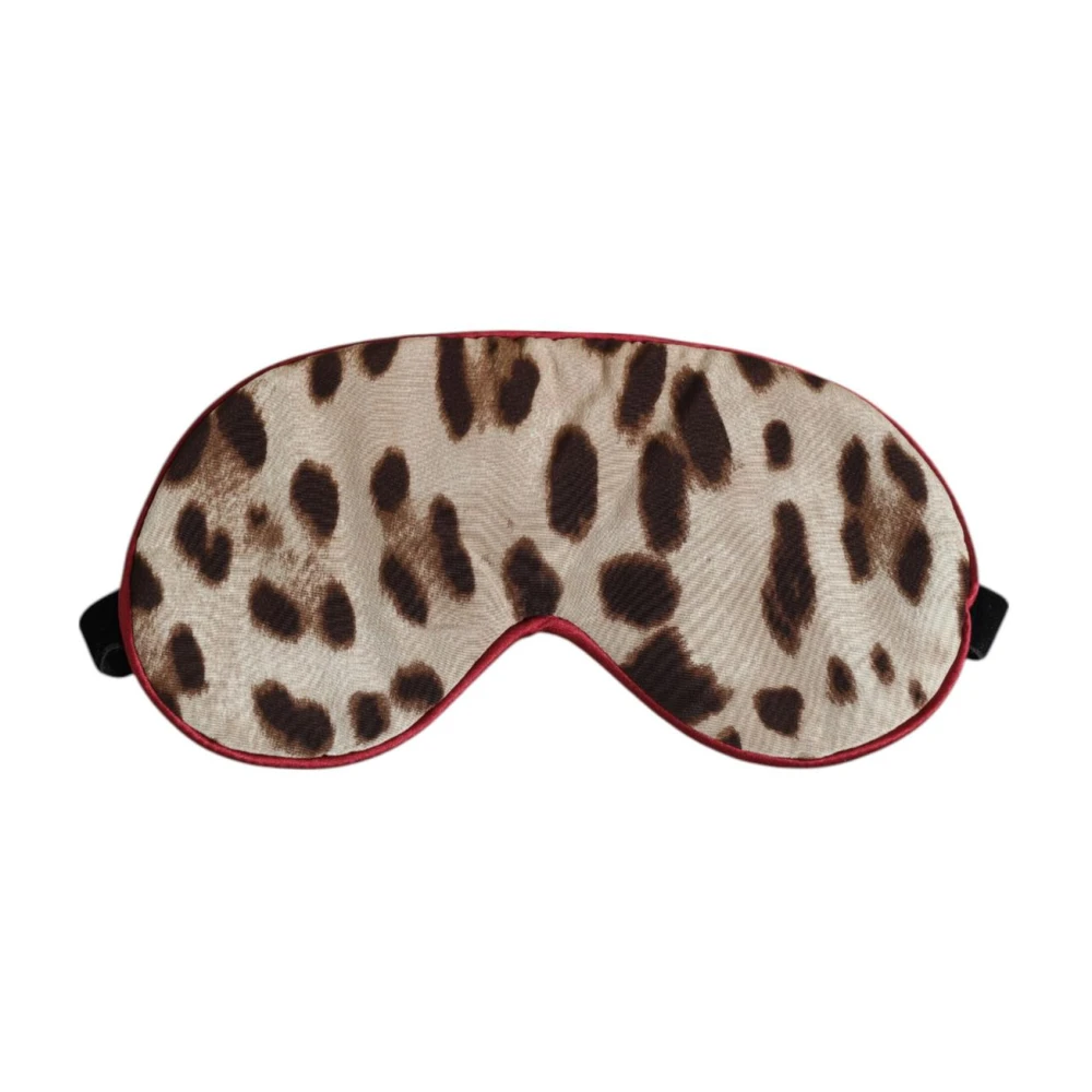 Dolce & Gabbana Women's Leopard Print Silk Sleep Eye Mask