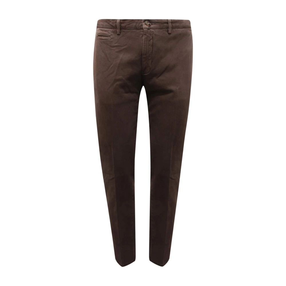 Briglia Men's Brown Chinos, 2XL, Slim Trousers