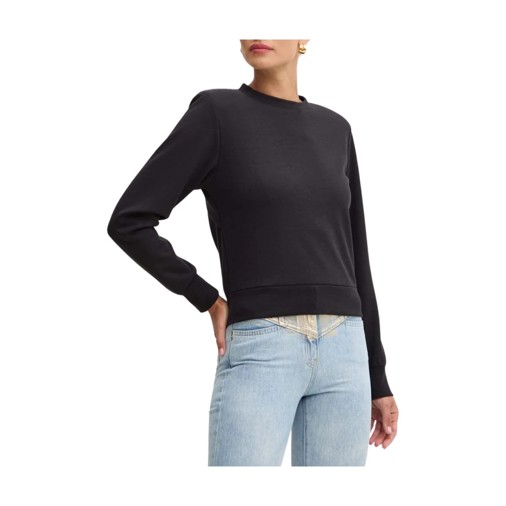 PATRIZIA PEPE Katoenen Sweatshirt Art. 8M1618J219 Black Dames