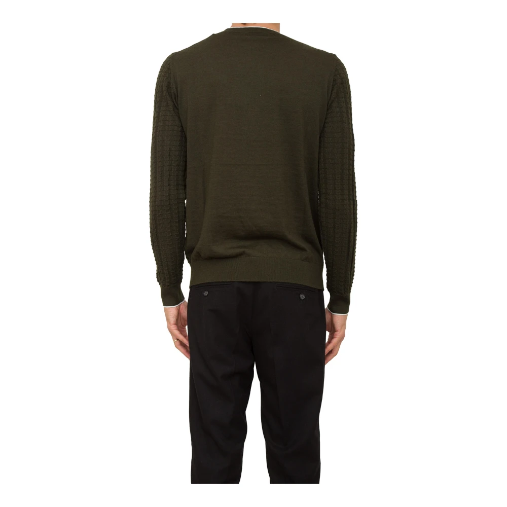 Paolo Pecora Groen Crew Neck Shirt Green Heren