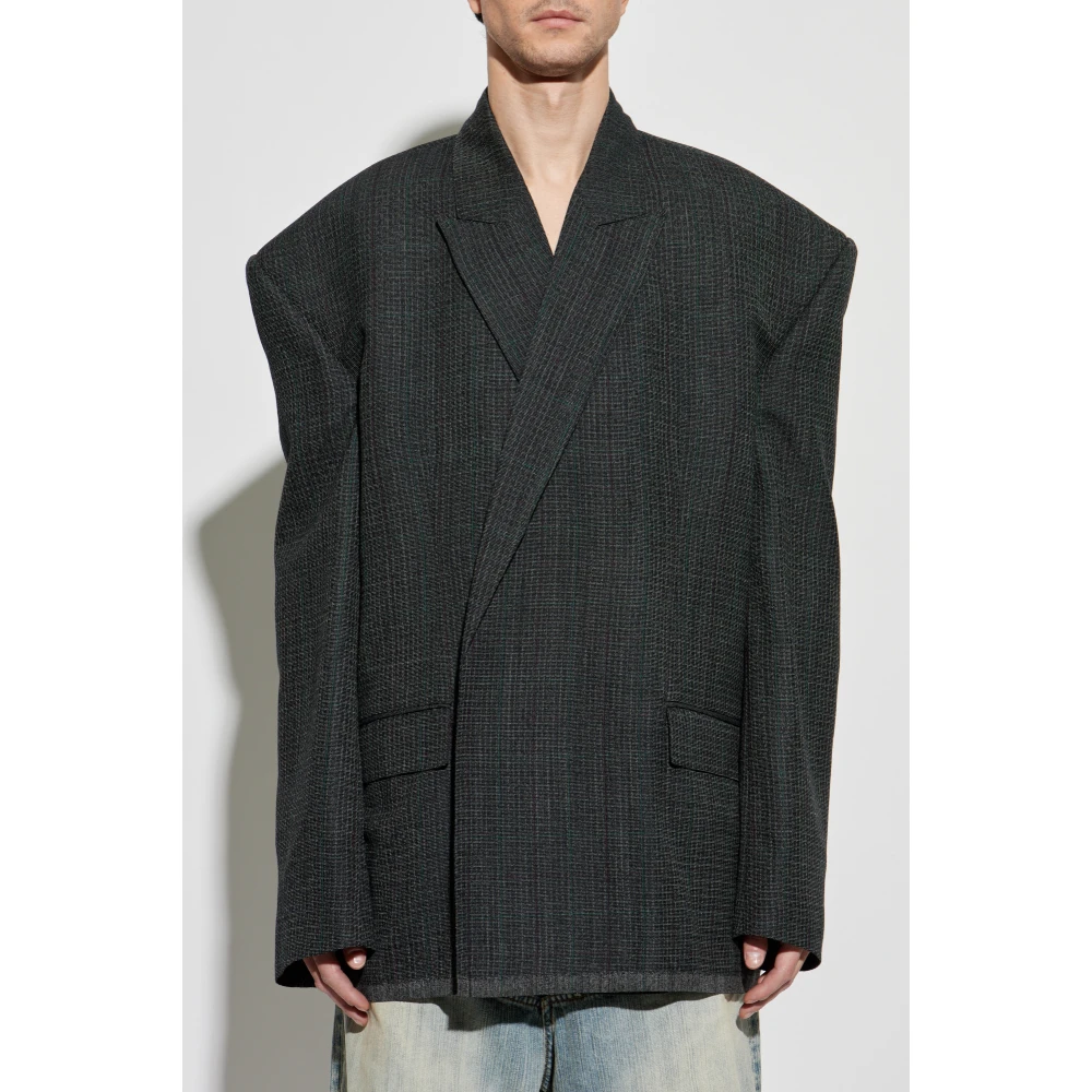 Balenciaga Wollen blazer Gray Heren