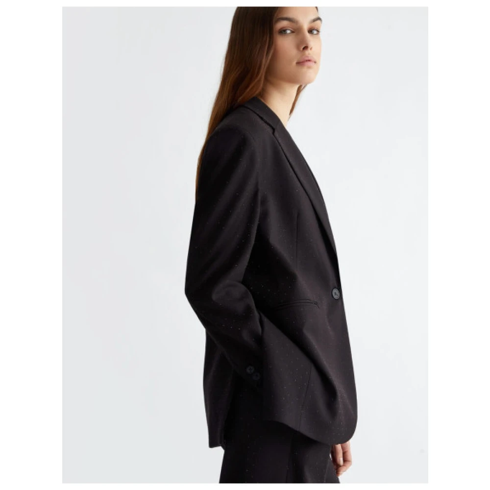 Liu Jo Chique Blazer met Eén Knoop in Zwart Black Dames