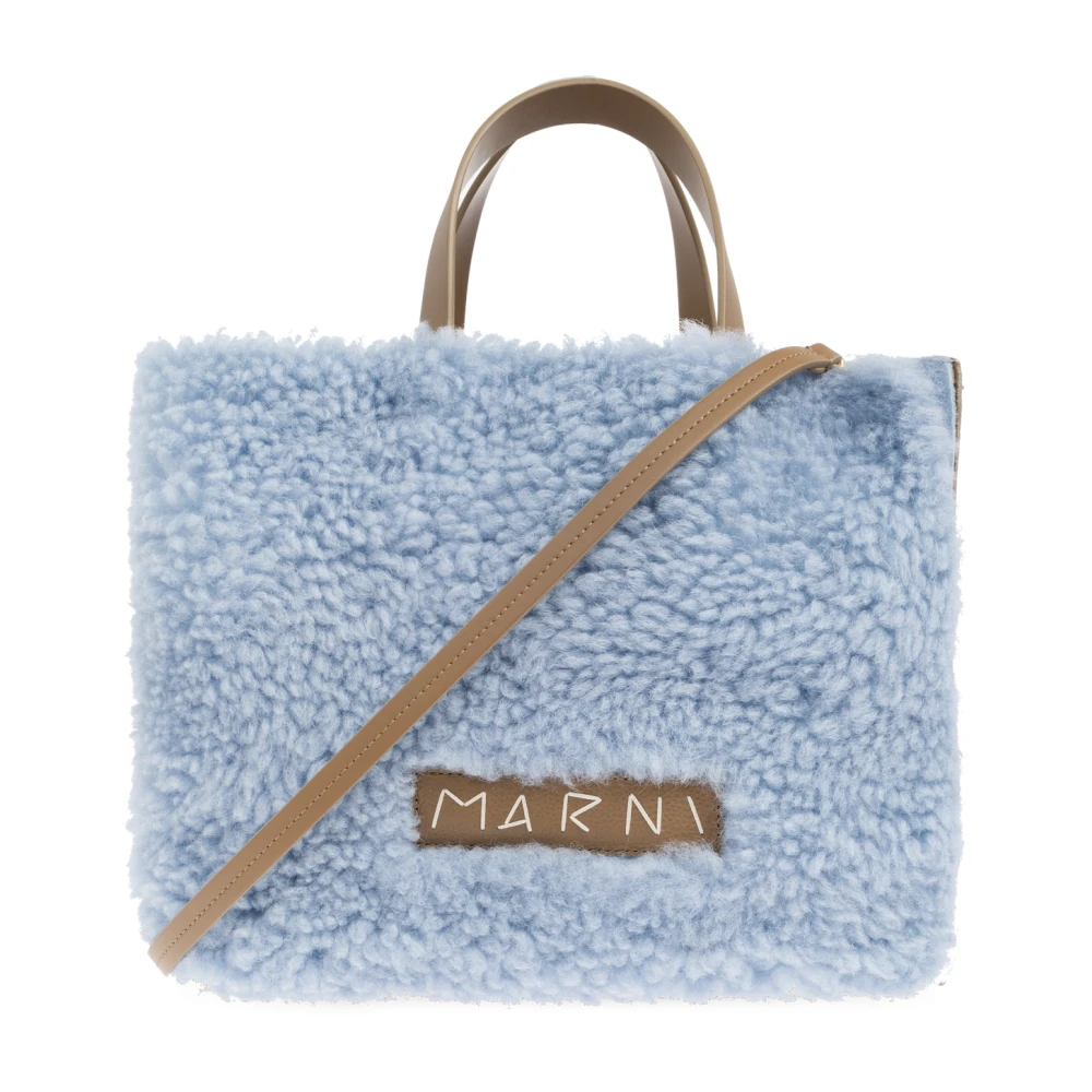 Marni Women's Blue Furry Handbag