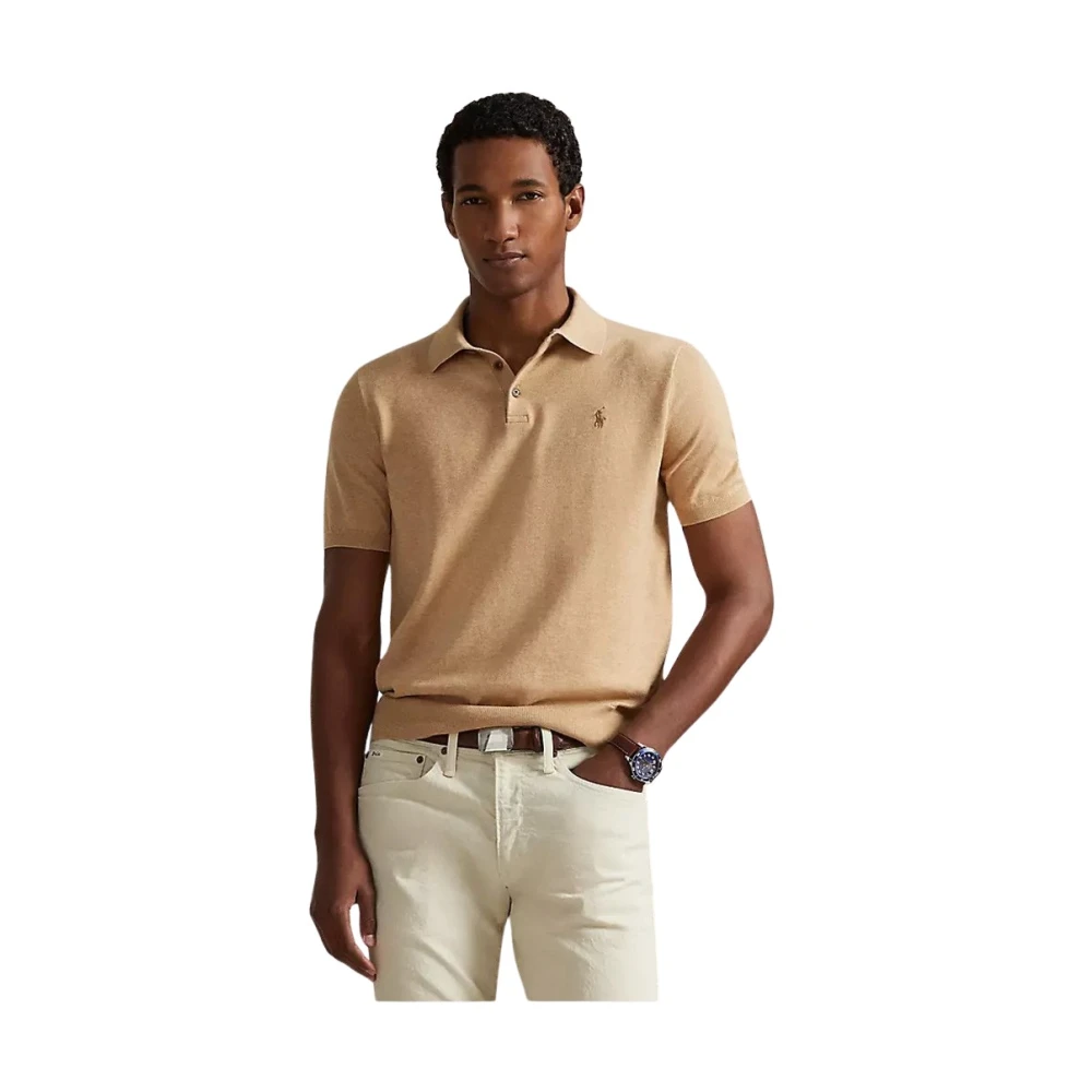 Polo Ralph Lauren Uomo Marrone Top, 2XL, New,