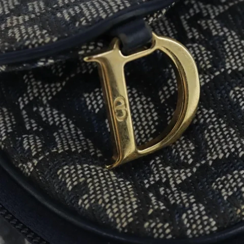 Dior Vintage Pre-owned Canvas wallets Blue Dames