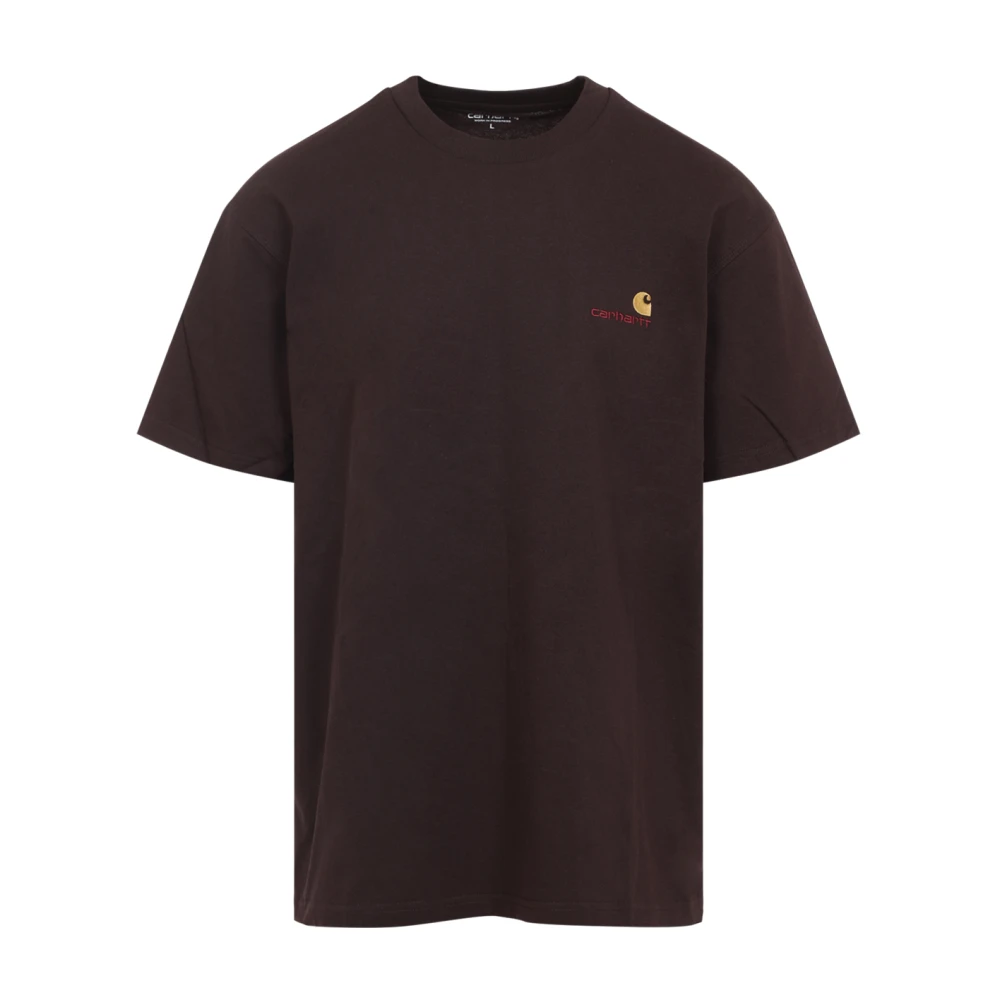 Carhartt Wip Men's Brown American Script T-Shirt - T-Shirts - L - Tops